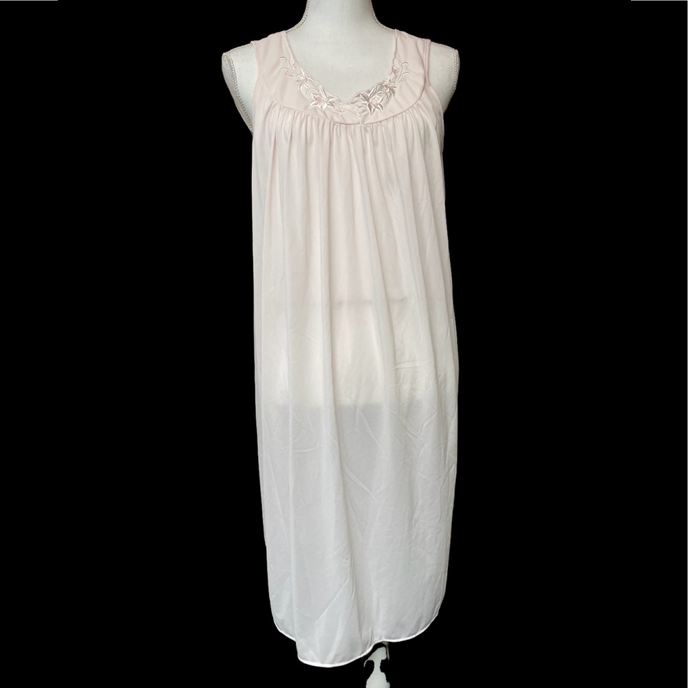 MISS ELAINE CLASSICS PINK NIGHTGOWN, SIZE LARGE